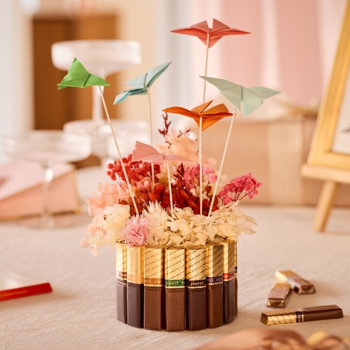 DIY Geschenkidee merci Schmetterlingsgarten