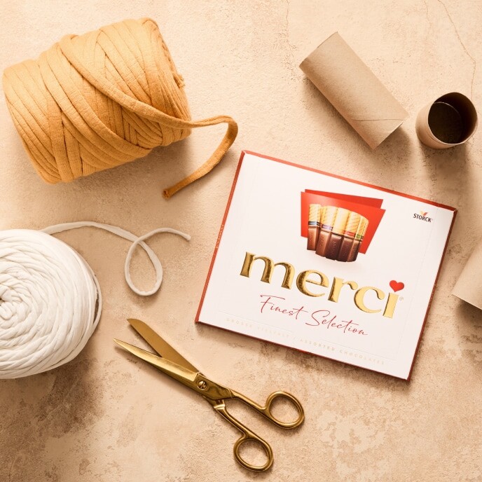 Ben&ouml;tigtes Material f&uuml;r das merci DIY &bdquo;K&uuml;rbis-Deko&ldquo;.